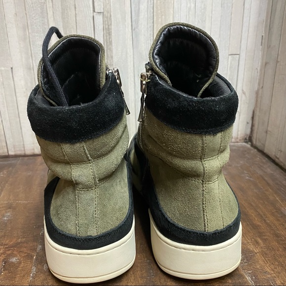 Balmain Paris H&M Combat Ankle Leather Boots Sz 9 - Picture 5 of 11